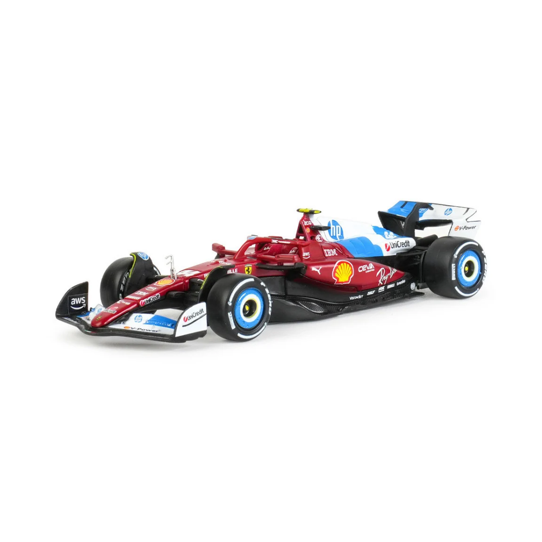 Bburago F1 - 1:43 Diecast - Ferrari Sf25 Miami Gp - Formula (W/O Helmet & Plastic Stand) - Charles Leclerc