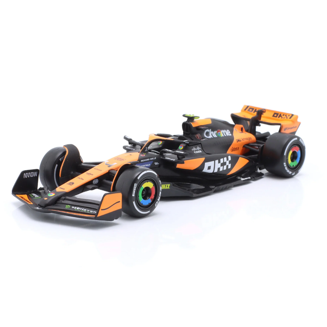 Bburago F1 - 1:43 Diecast - Mclaren Mcl38 Miami Gp 2024 Formula (W/O Helmet & Plastic Stand)