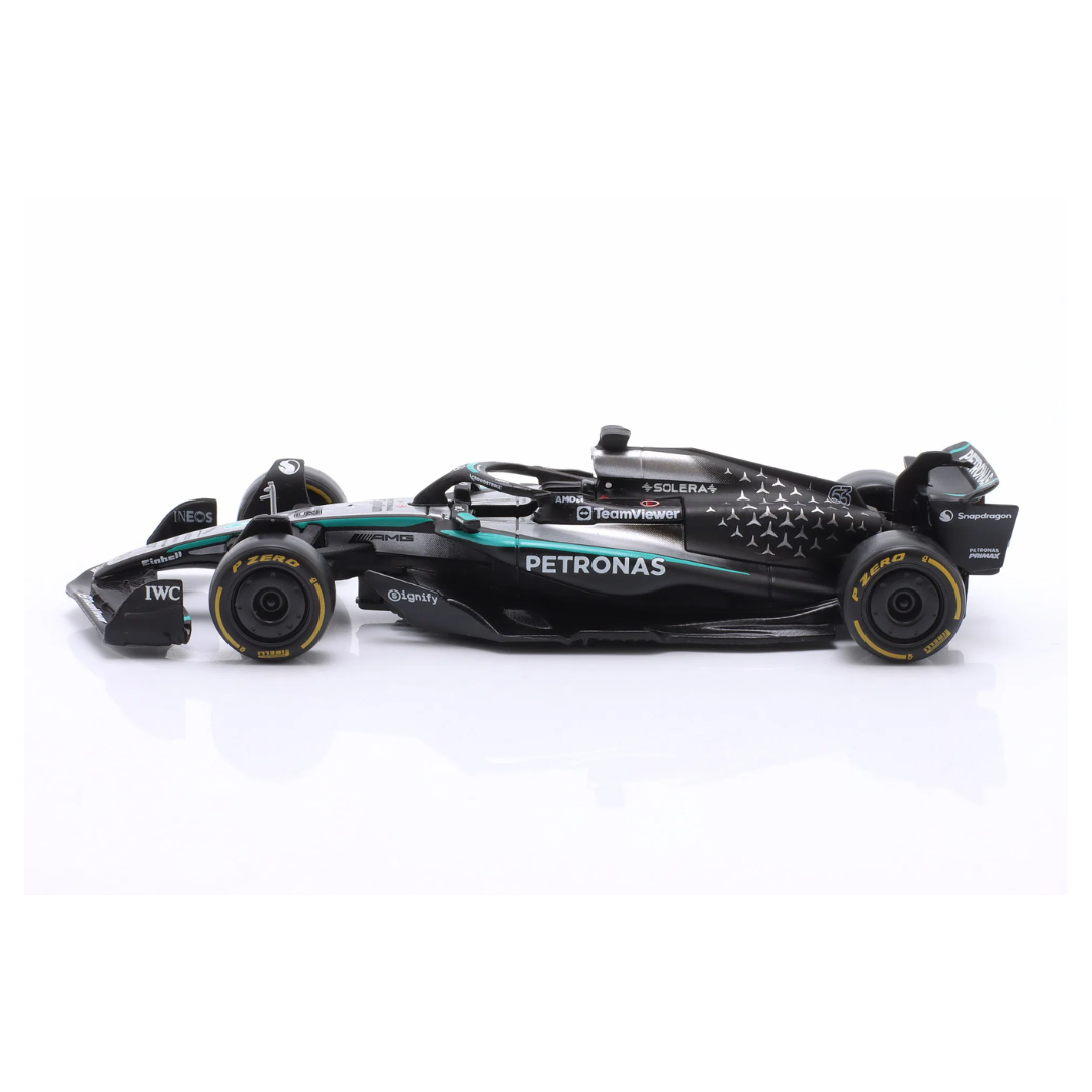 Bburago F1 - 1:43 Diecast - Mercedes Amg Petronas W16 Team (2025) Formula (W/O Helmet & Plastic Stand)