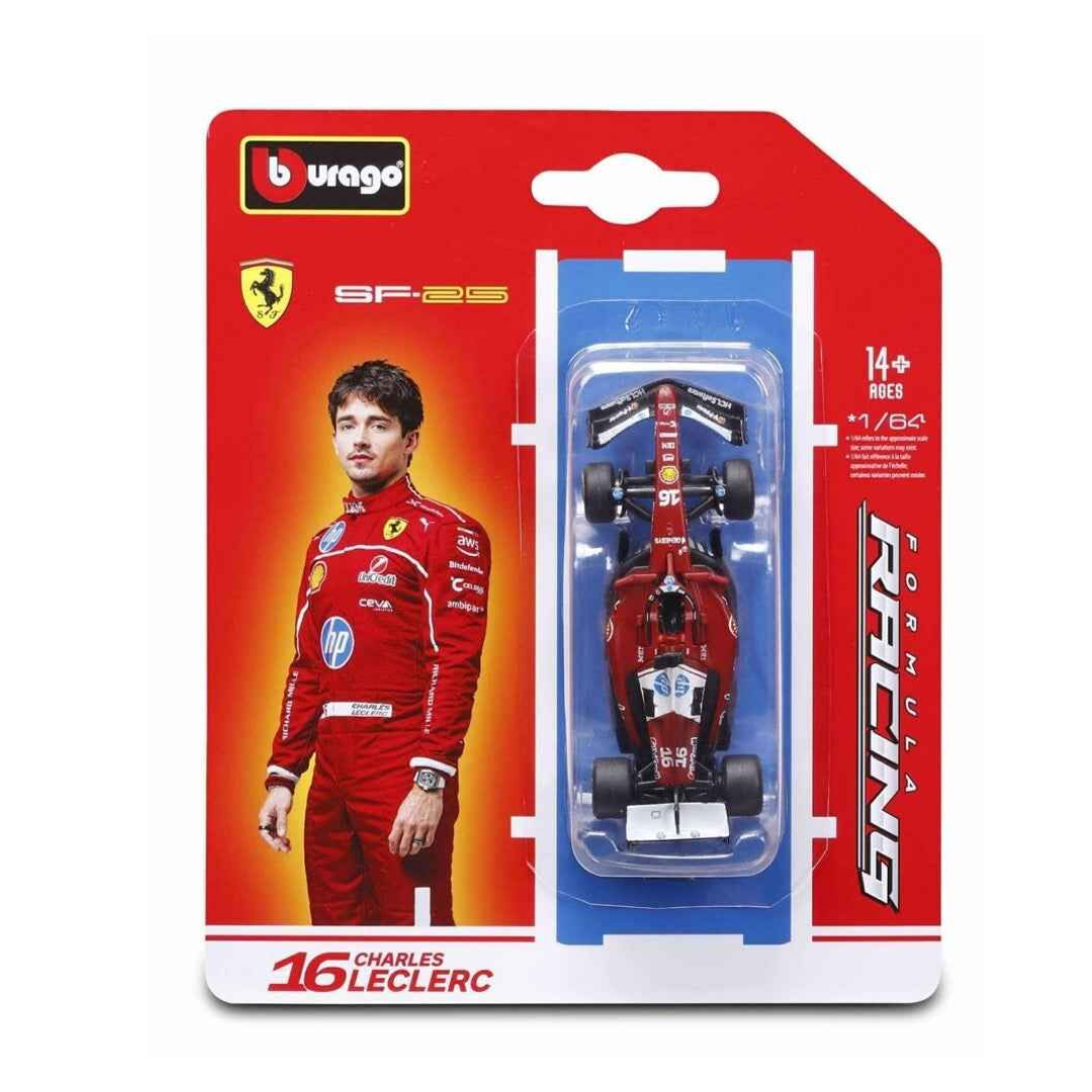 Bburago F1 - 1:64 Diecast - Ferrari Formula Sf- 25 (2025 Australian F1 Gp) (W/O Helmet)