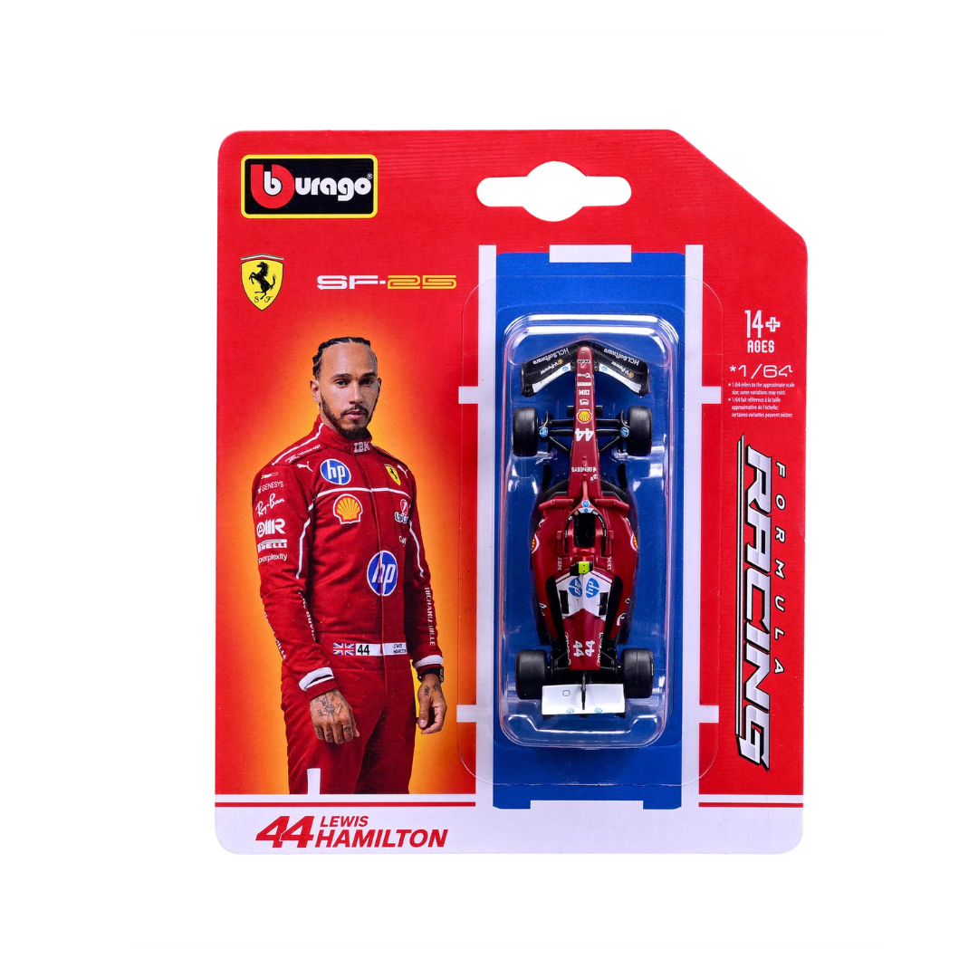 Bburago F1 - 1:64 Diecast - Ferrari Sf- 25 (2025 Australian F1 Gp) Formula (W/O Helmet)