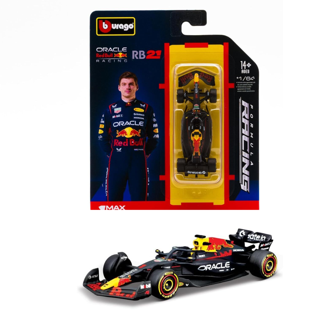 Bburago F1 - 1:64 Diecast - Oracle Red Bull Racing Rb21 (2025 Bahrain Gp) (2025) Formula (W/O Helmet)