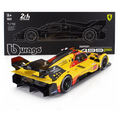 Bburago Ferrari 1:18 Ferrari Racing Dlx - 499P (24H Le Mans Hypercar 2024) (Af Corse Team)