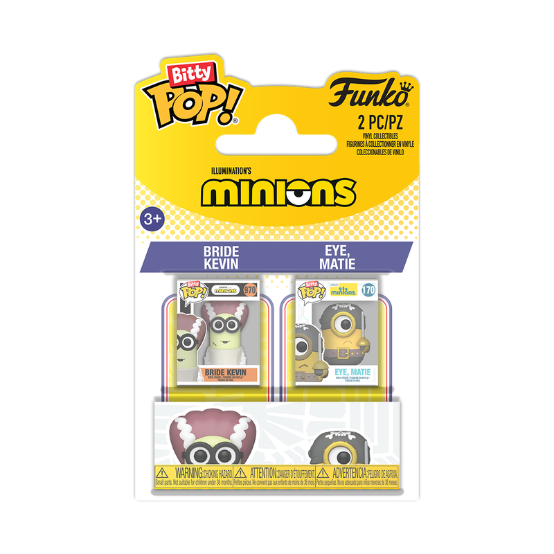 Bitty Funko Pop! Movies: Minions - Kevin, Mel 2Pk