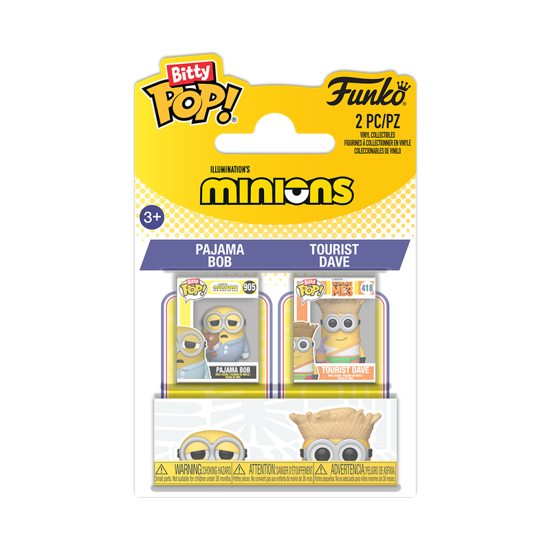 Bitty Funko Pop! Movies: Minions - Bob, Dave 2Pk