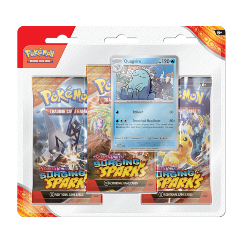 Pokemon Tcg Scarlet And Violet 8 Surging Sparks Three Booster Blister