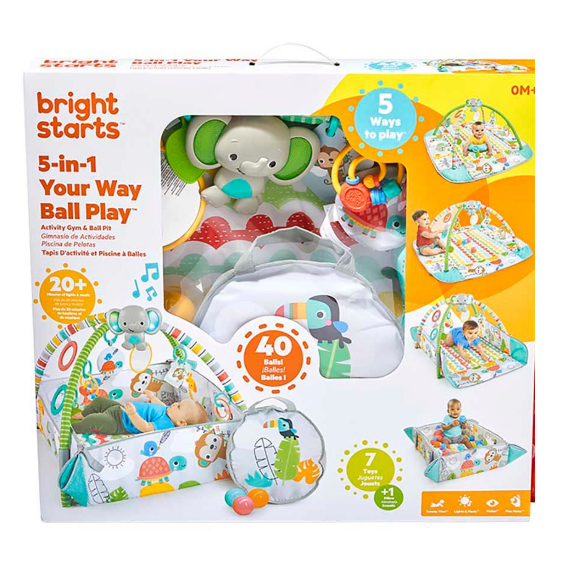 Bright Starts 5-In-1 Your Way Ball Play Activity Gym & Ball Pit - Totally Tropical 11