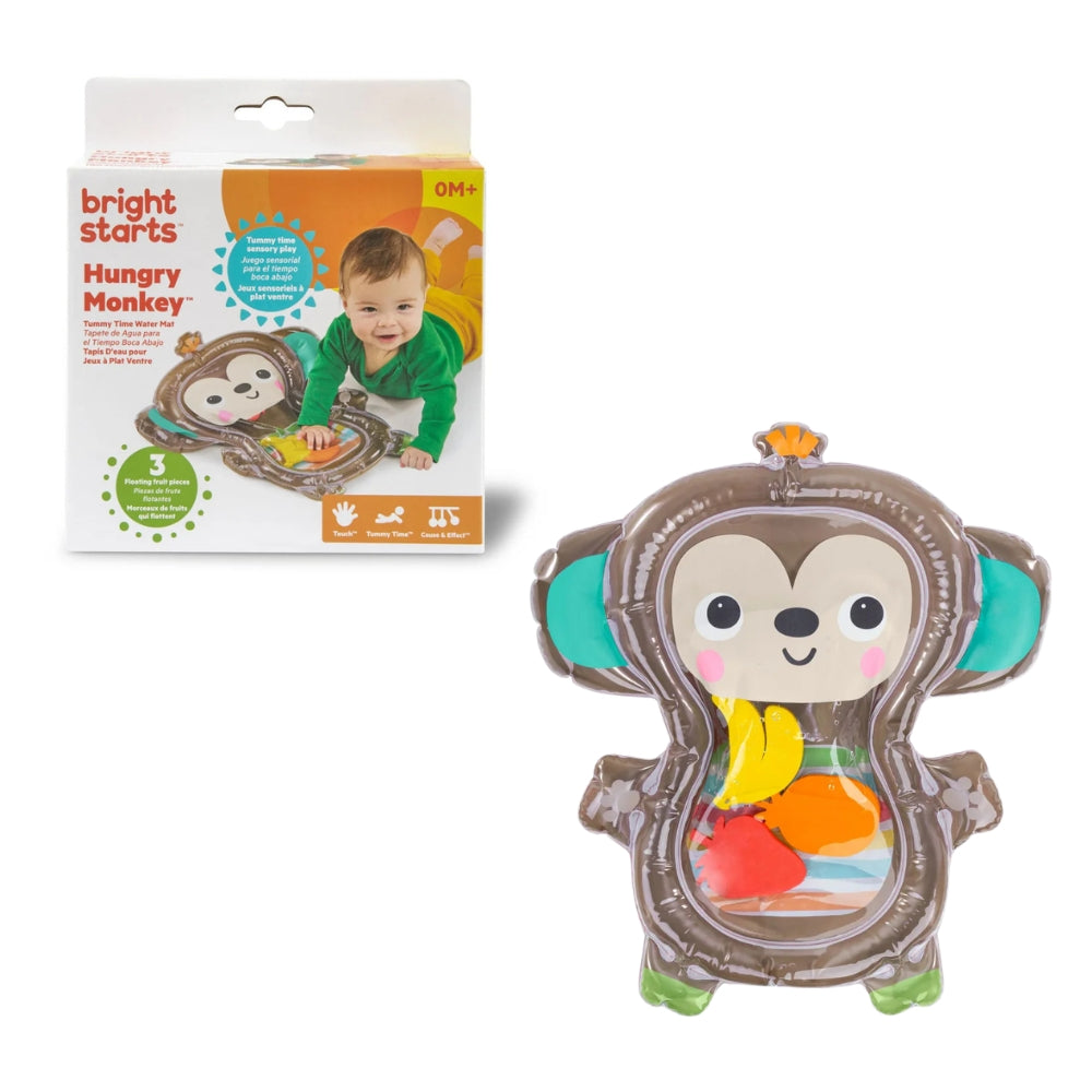 Bright Starts Hungry Monkey Tummy Time Water Mat - 1
