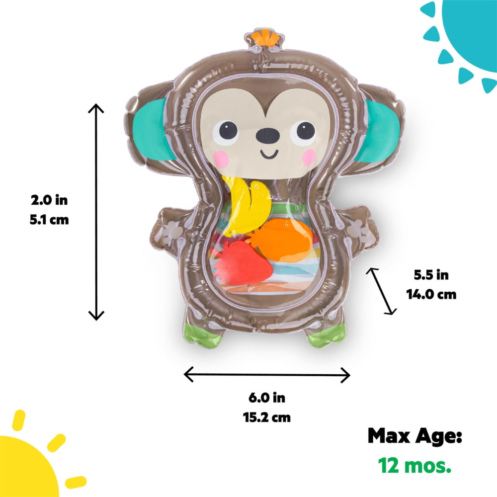 Bright Starts Hungry Monkey Tummy Time Water Mat - 2