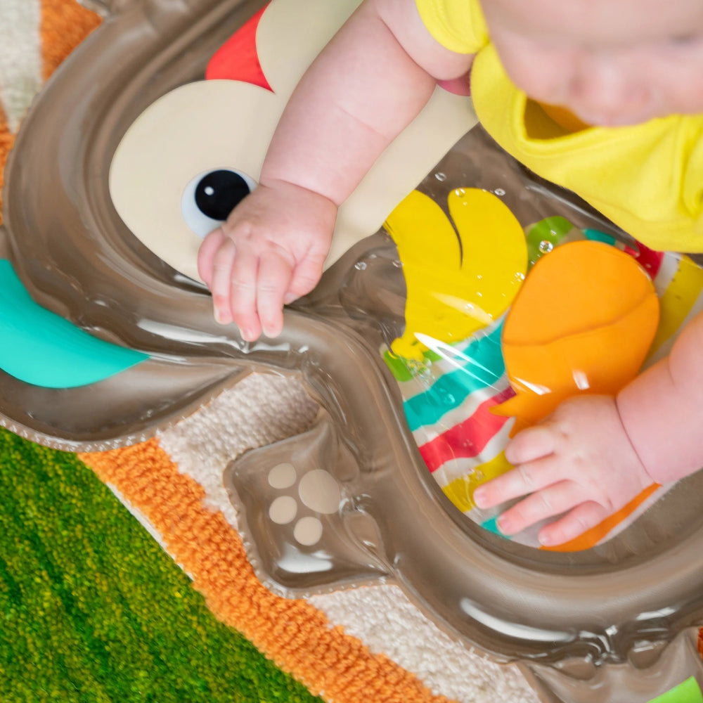 Bright Starts Hungry Monkey Tummy Time Water Mat - 4