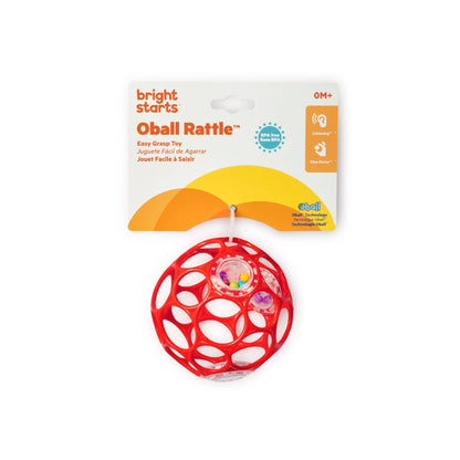 Bright Starts Oball Rattle Easy-Grasp Toy - Red - 4