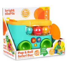 Bright Starts Pop & Roll Safari Bus Ball Play Toy 1