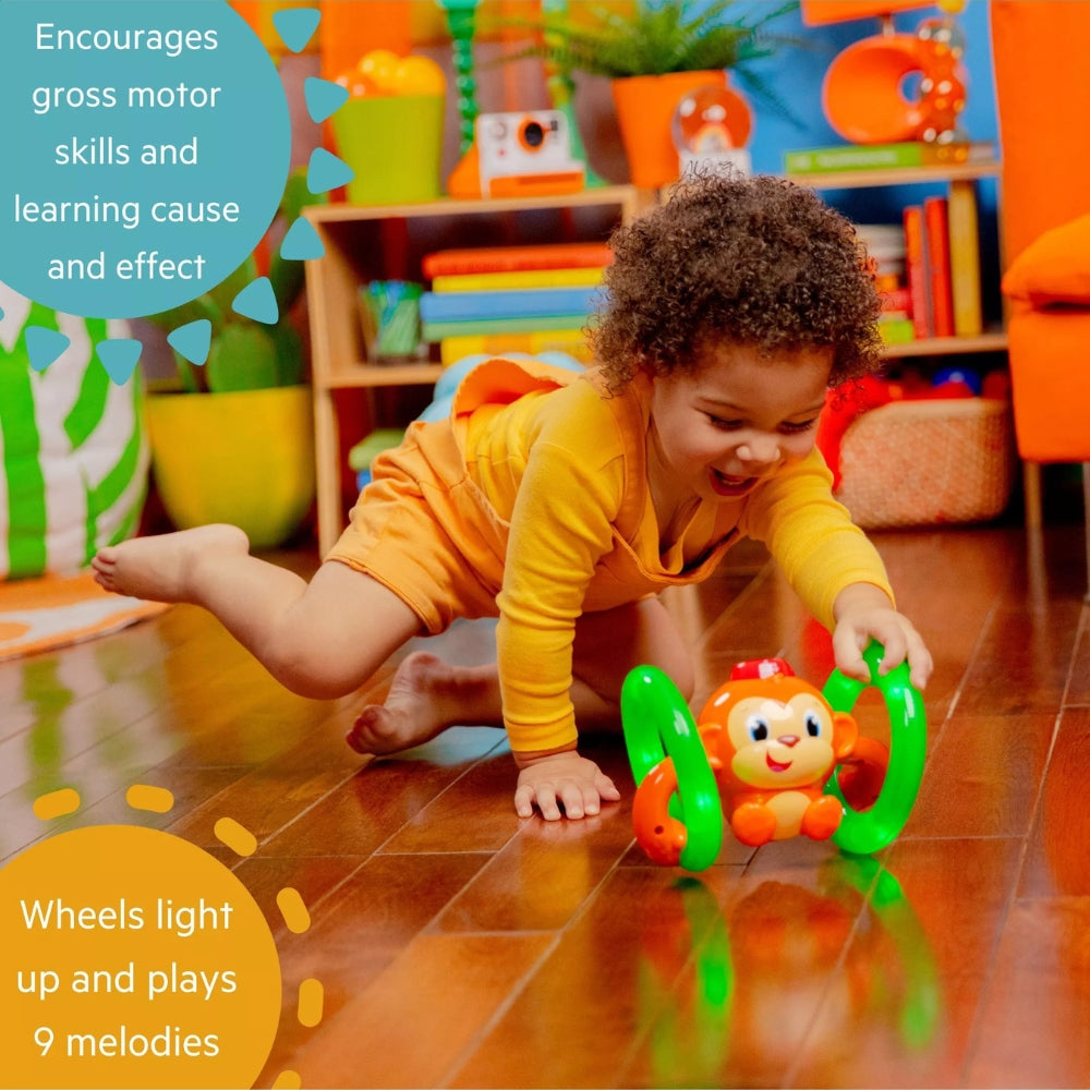 Bright Starts Roll & Glow Monkey Toy - 3