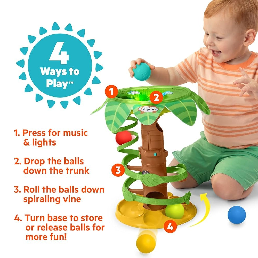 Bright Starts Tropical Twirl Ball Play Toy - 3