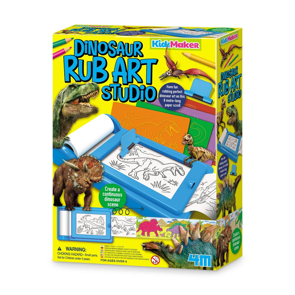 4M Kidz Maker - Dinosaur Rub Art Studio