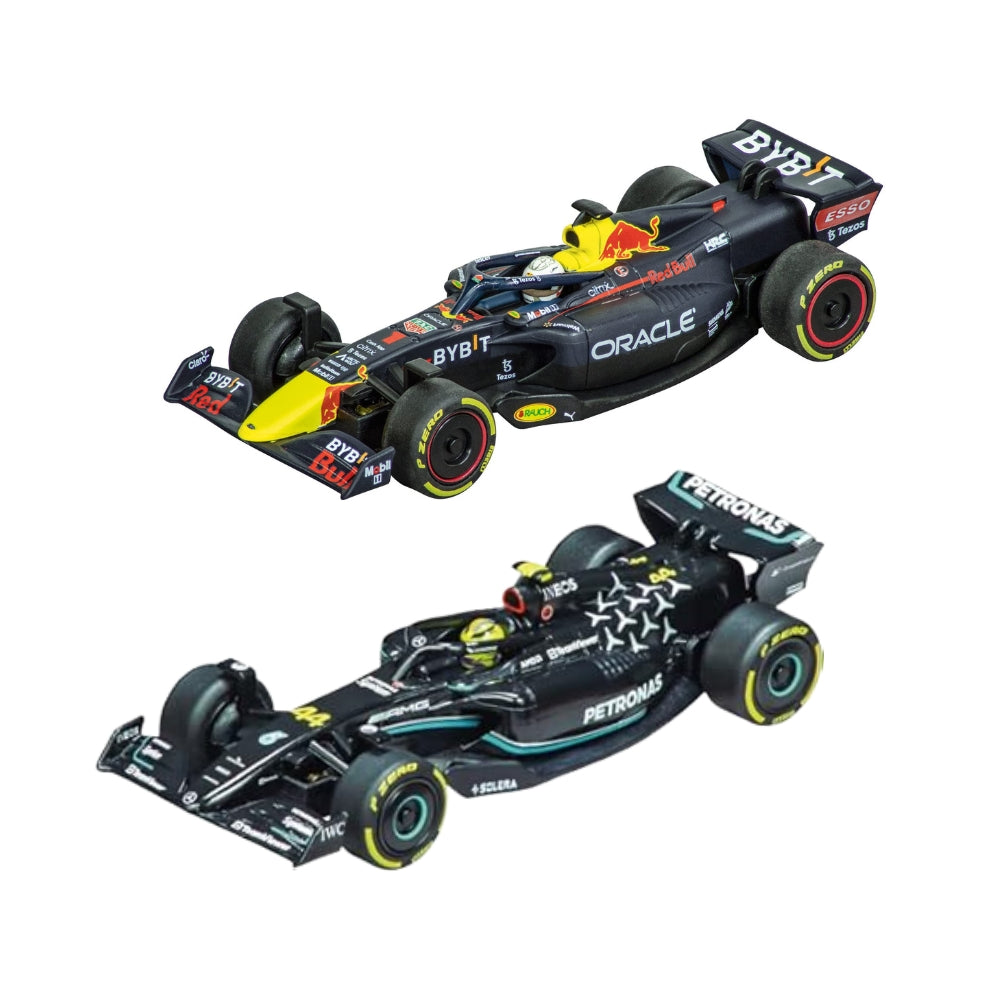 Carrera F1 Formula Champions Rc Slot Racing - 6.3 Mts - Red Bull Vs Petronas - 2