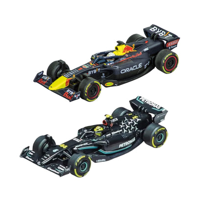 Carrera F1 Formula Champions Rc Slot Racing - 6.3 Mts - Red Bull Vs Petronas - 2