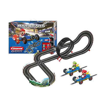 Carrera Licensed Rc Slot Racing - Go! Nintendo Mario Kart Mach8 - 5.3 Mts - Mario Vs Luigi - 1