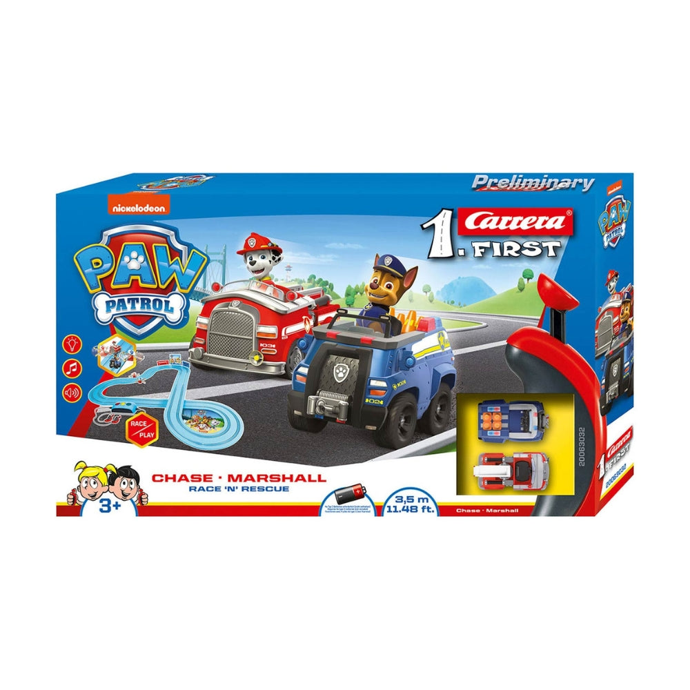 Carrera Licensed Slot Rc Paw Patrol - Track First Year - 2.4 Mts - Chase & Marshal - 3