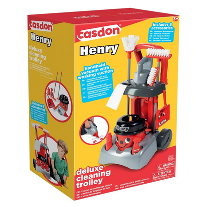 Casdon Henry Cleaning Trolley (Red) 1