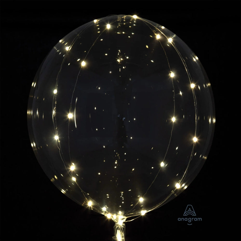 Clear Crystal White Color Light Balloon - 2