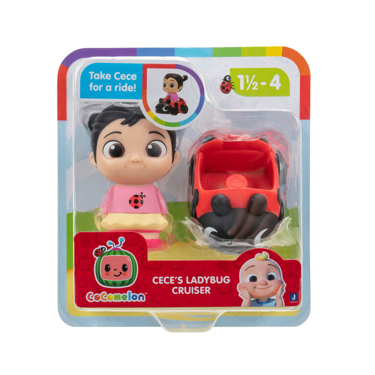 Cocomelon 1 Figure Pack - Cece's Labybug Cruiser 1