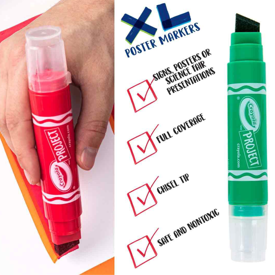 Crayola 4Ct Xl Poster Markers - Classic