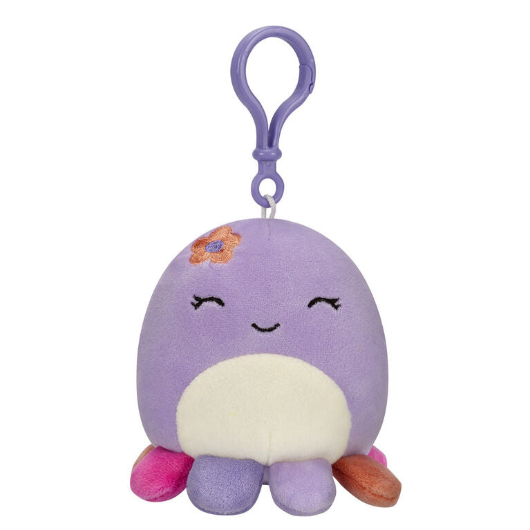 Squishmallows 3.5" Clip-On Plush - Beula Purple Octopus