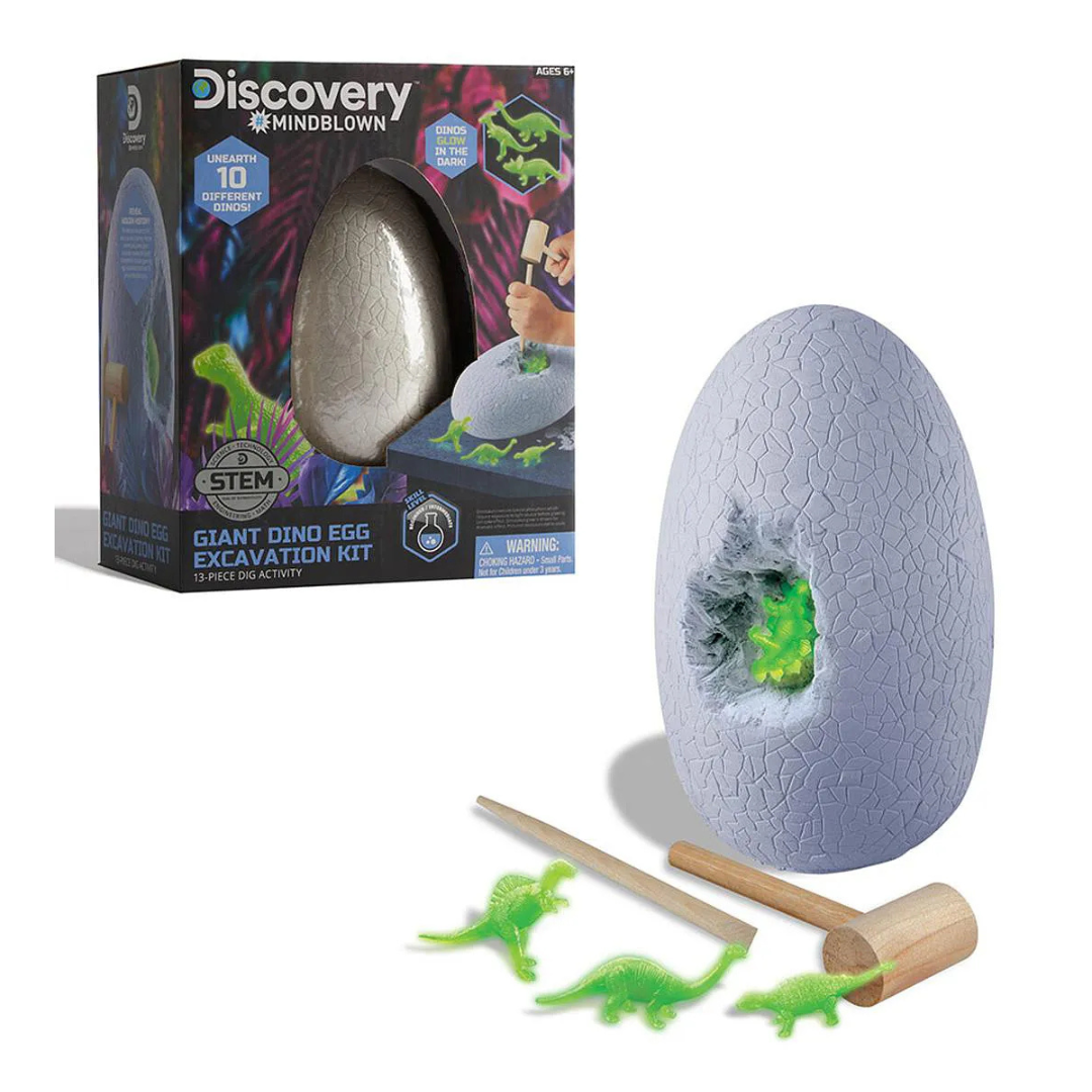 Discovery Science Toy Dinosaur Excavation Jumbo Egg 13 Pc Set2