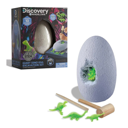 Discovery Science Toy Dinosaur Excavation Jumbo Egg 13 Pc Set2