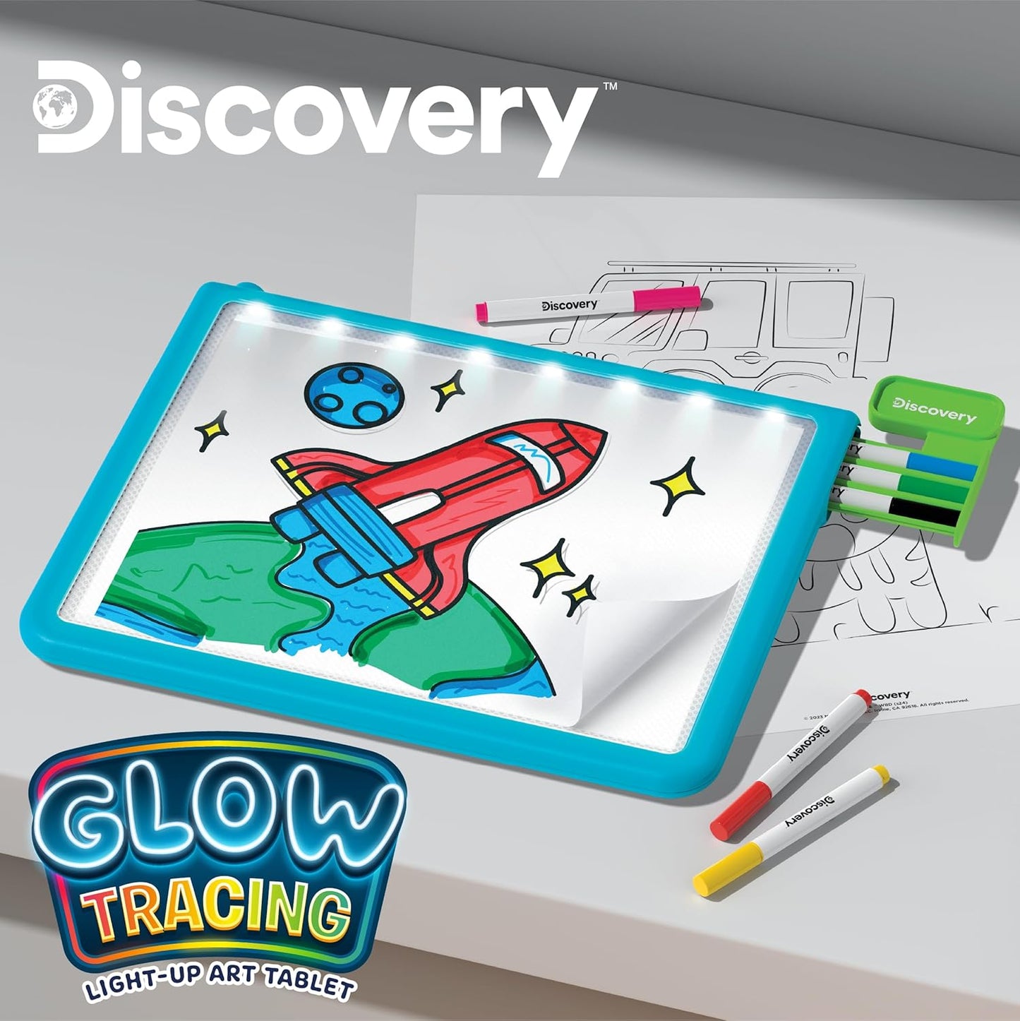 Discovery Toy Kids Tracing Tablet Light Designer 2
