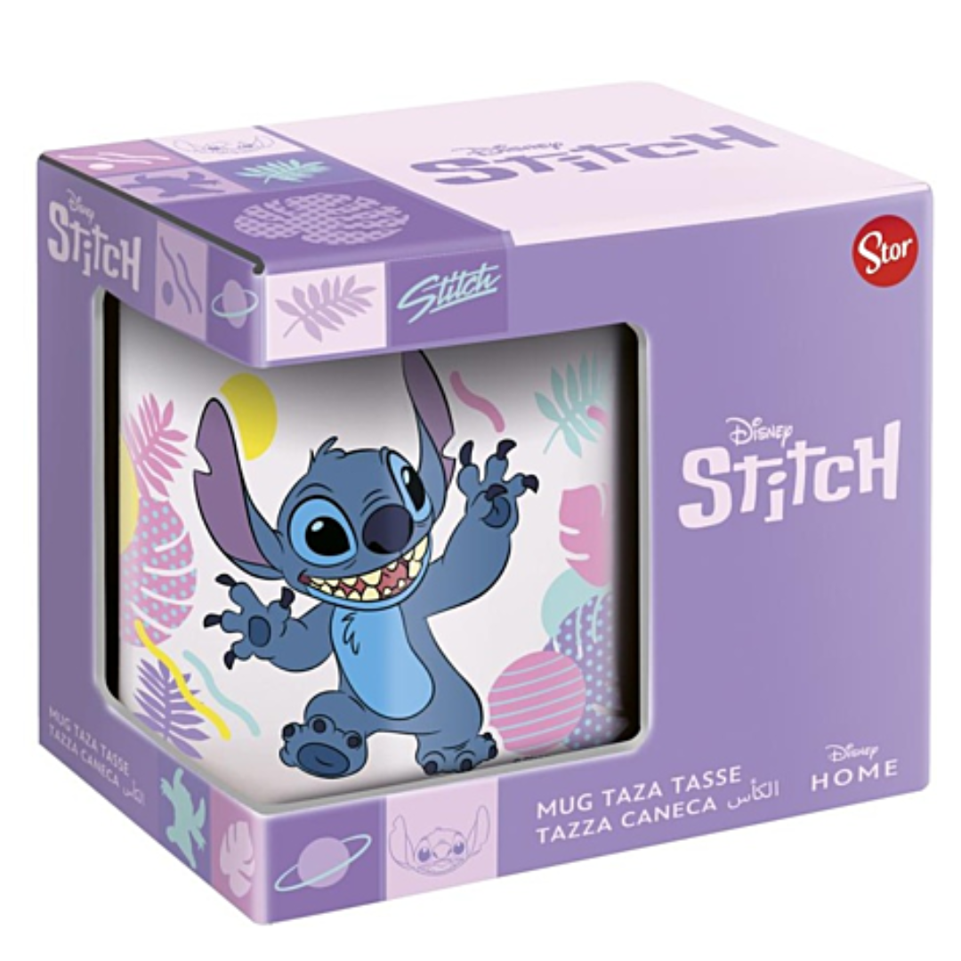 Disney Stitch Hawaiian Flower Ceramic Mug in Gift Box (325ml) by Stor