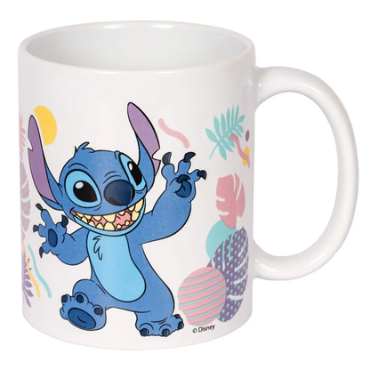 Disney Stitch Hawaiian Flower Ceramic Mug in Gift Box (325ml) by Stor