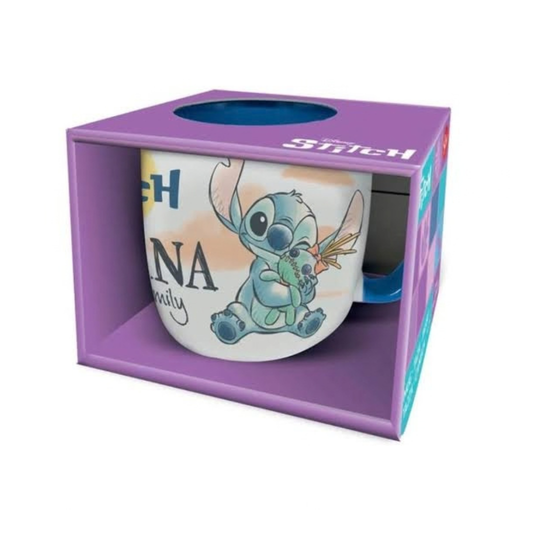 Disney Stitch & Angel Ohana Elite Mug in Gift Box (385ml) by Stor