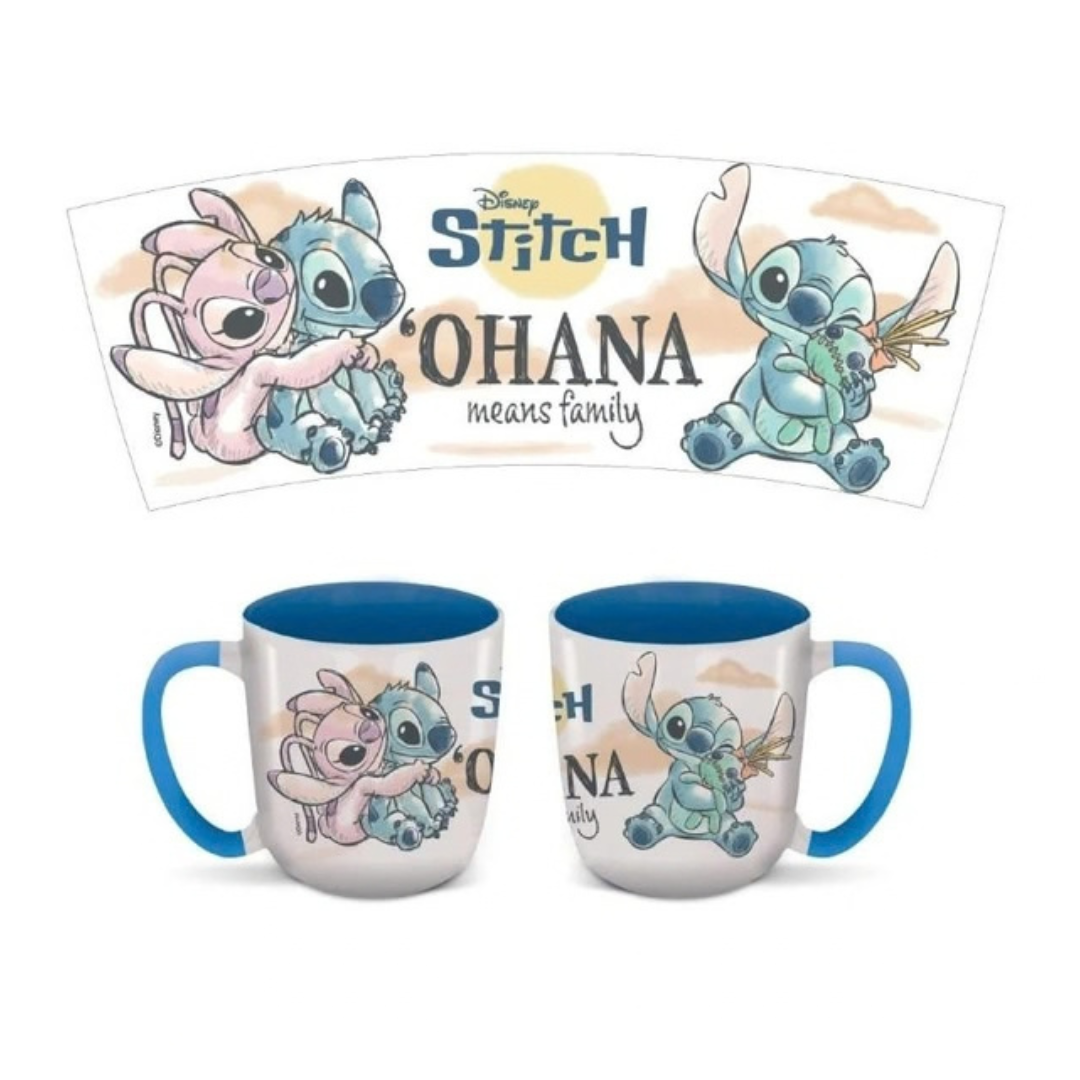 Disney Stitch & Angel Ohana Elite Mug in Gift Box (385ml) by Stor
