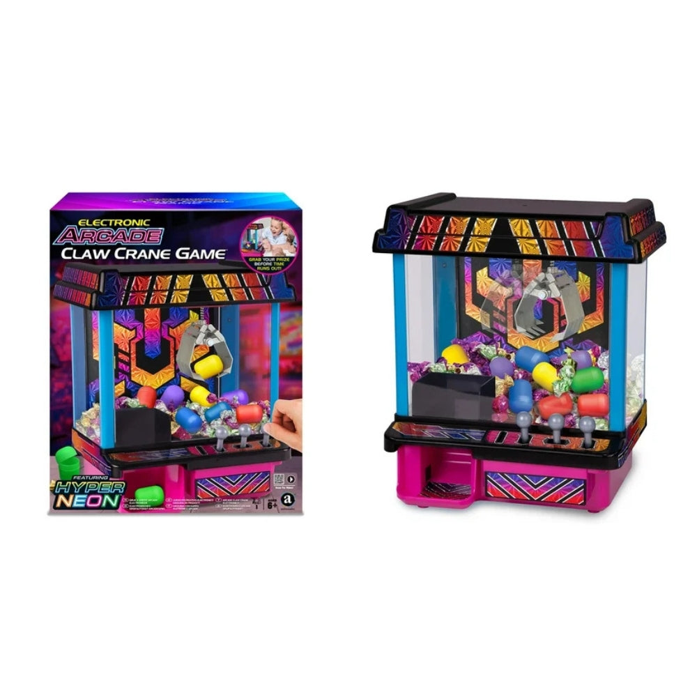 Electronic Arcade Claw Crane Game (Hyper Neon Black Series)  - 3