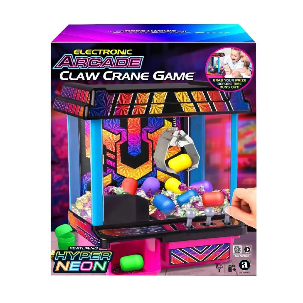 Electronic Arcade Claw Crane Game (Hyper Neon Black Series)  - 4