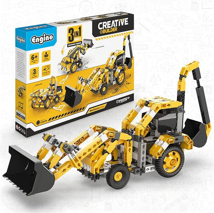 Engino Creative Builder Backhoe Loader Machinery Set 1