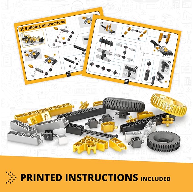 Engino Creative Builder Backhoe Loader Machinery Set  3