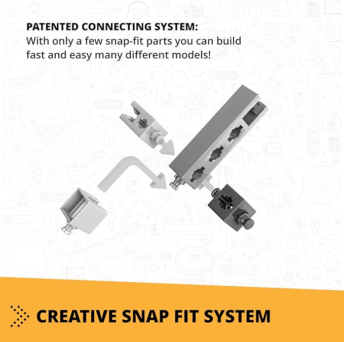 Engino Creative Builder Backhoe Loader Machinery Set 4