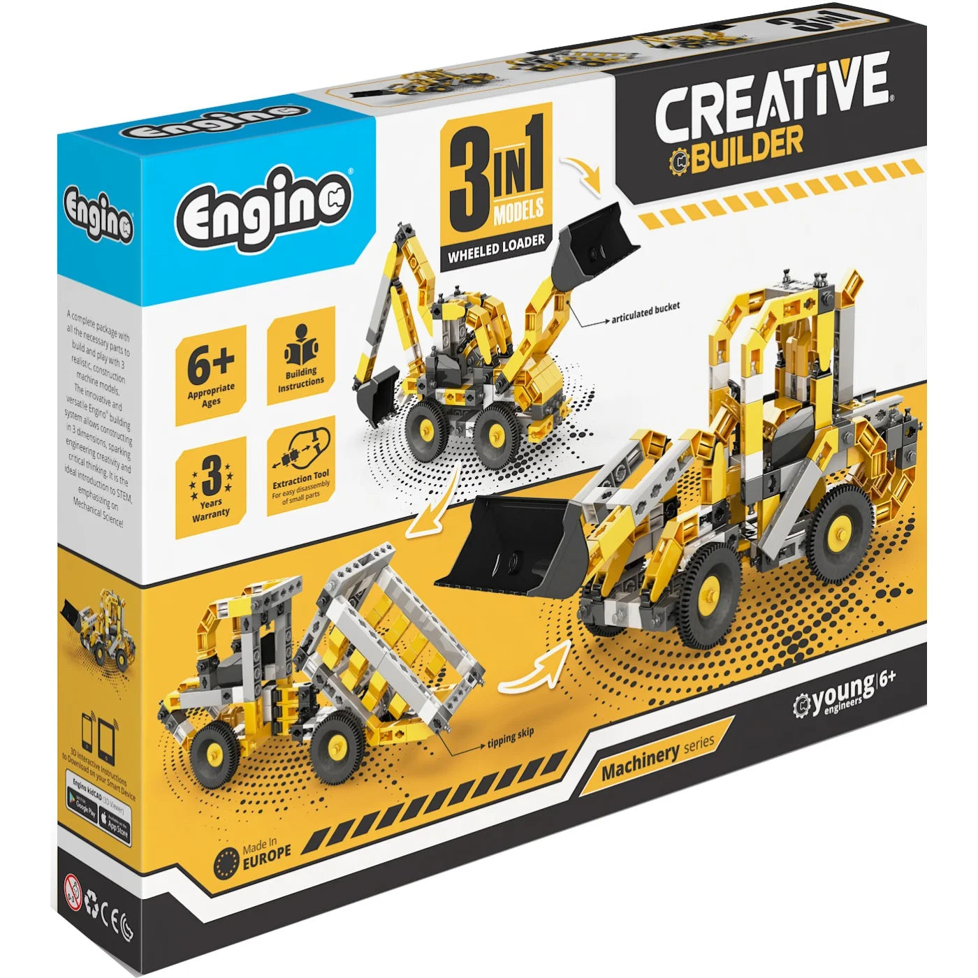 Engino Creative Builder Wheel Loader Machinery Set 2