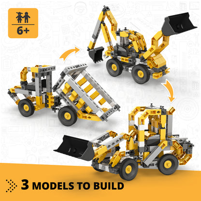 Engino Creative Builder Wheel Loader Machinery Set 3