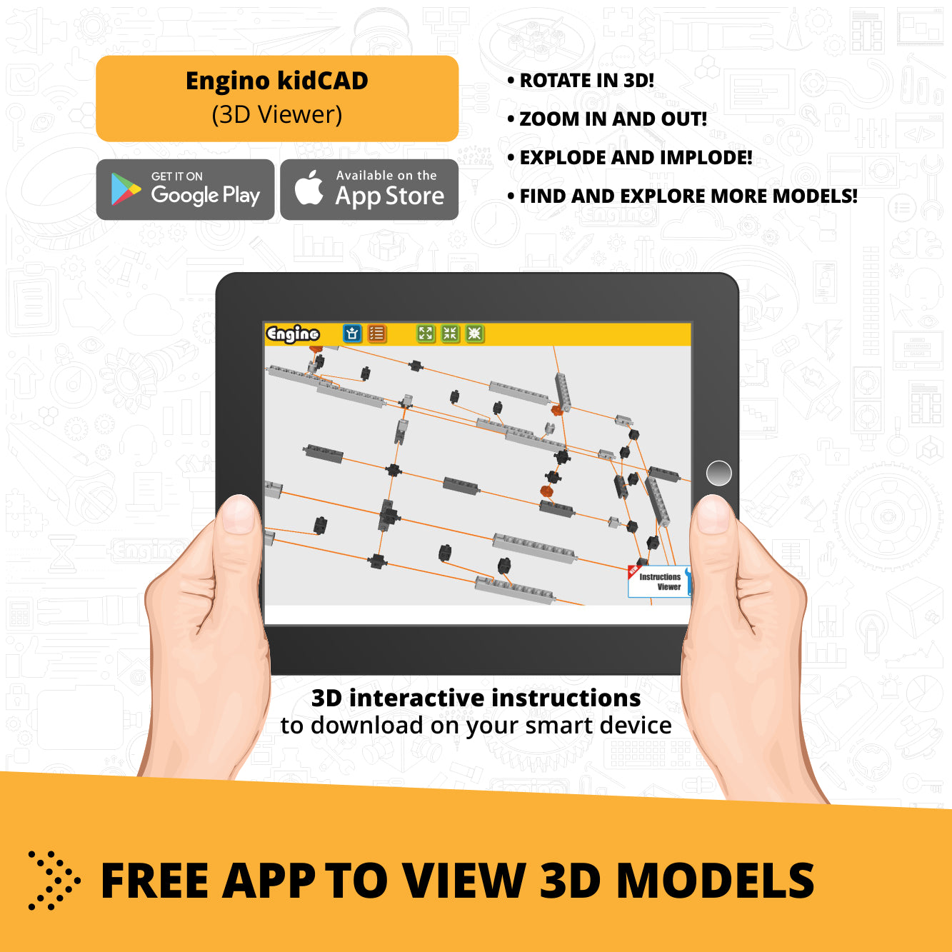 Engino Creative Builder Wheel Loader Machinery Set 7