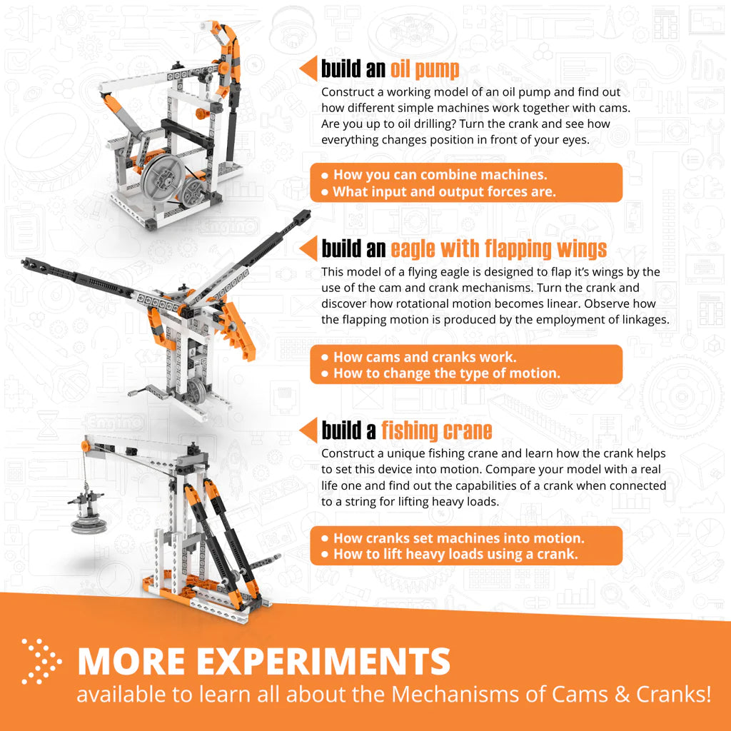 Engino Discovering Stem Mechanics - Cams & Cranks 6