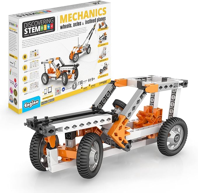 Engino Discovering Stem Mechanics - Wheels Axles & Inclined Planes 1