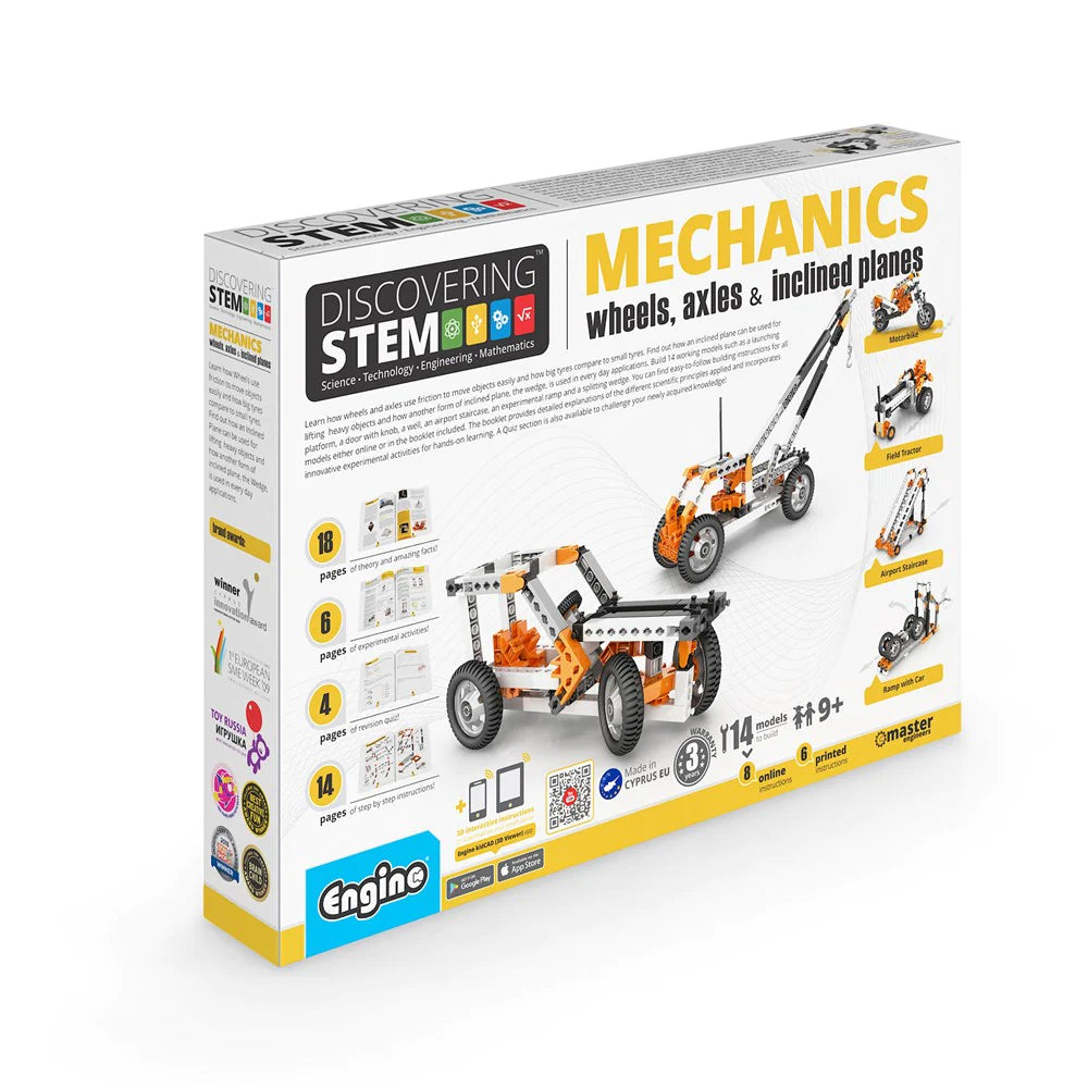 Engino Discovering Stem Mechanics - Wheels Axles & Inclined Planes 2