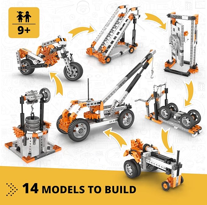 Engino Discovering Stem Mechanics - Wheels Axles & Inclined Planes 4