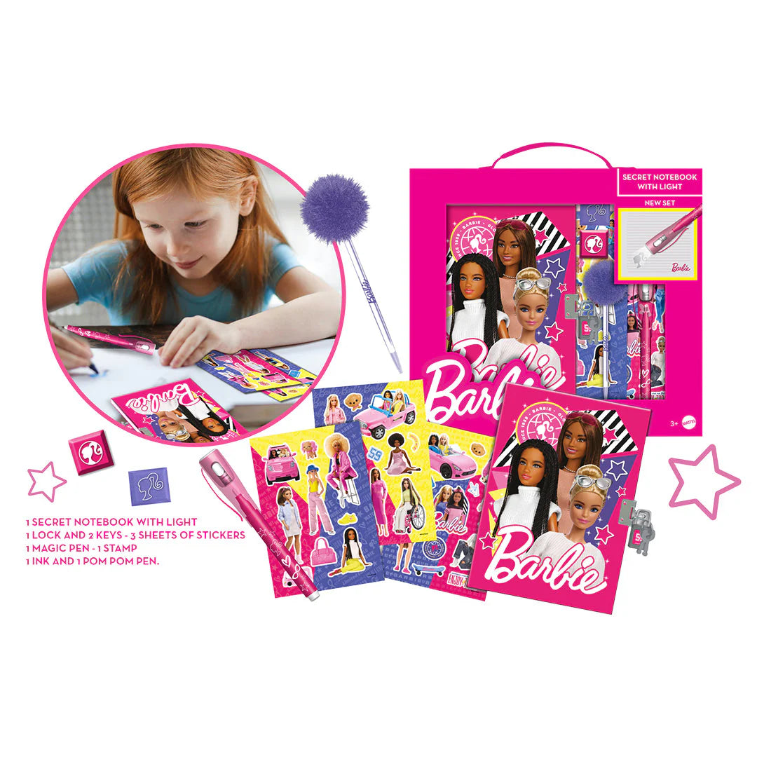 Barbie Secret Notebook W/ Light
