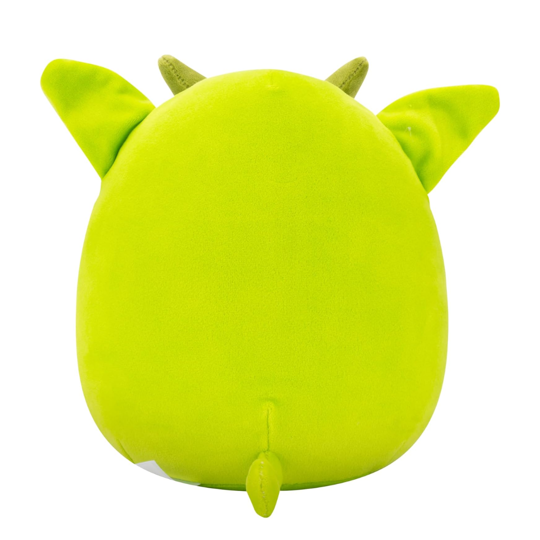 Medium Plush Squishmallows 12” -(Fitzy - Green Goblin W/Closed Eyes Holding Fuzzy Heart)