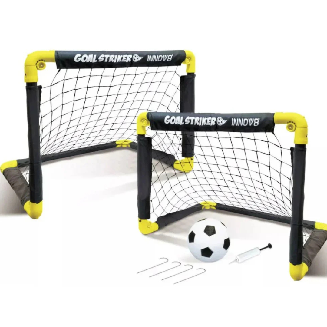 Folding Double Mini Soccer Goal Set 3